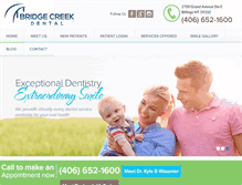 Tablet Screenshot of bridgecreekdental.com